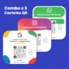 Combo x3 Carteles QR Clásicos a elección