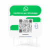 Cartel con QR para generar contactos por WhatsApp