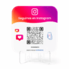 Cartel con QR para ganar seguidores en Instagram