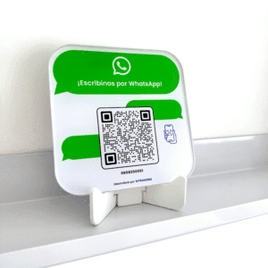 Cartel QR para generar contactos por WhatsApp