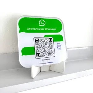 cartel whapp Cartel QR para generar contactos por WhatsApp