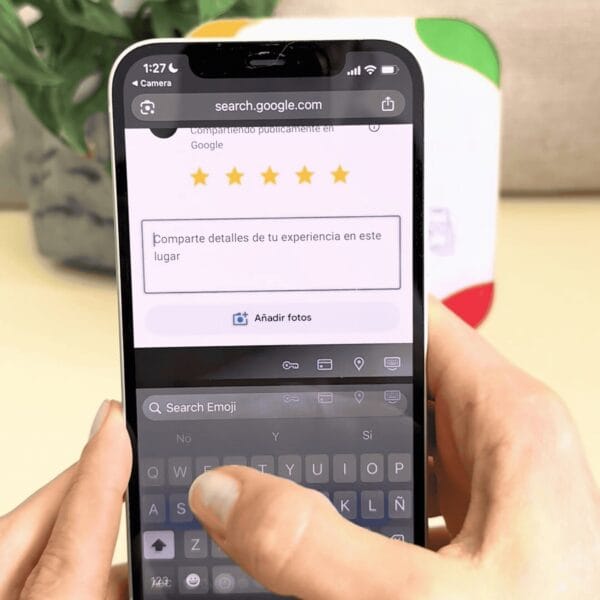 Cartel QR para sumar reseñas en Google