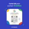 Cartel QR para sumar reseñas en Google