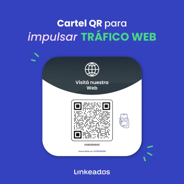 Cartel QR para impulsar visitas a tu sitio web