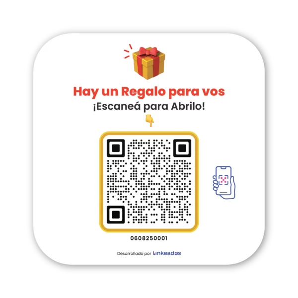 Cartel QR dinámico de acrílico personalizable y a medida para acciones y campañas de marketing ideal para empresas, locales, comercios, pymes y negocios físicos con análisis de estadísticas y seguimiento de uso por medio de reportes – Linkeados