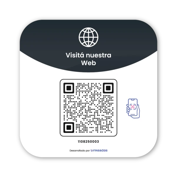 Cartel QR dinámico de acrílico para que visiten tu sitio web ideal para empresas, locales, comercios, pymes y negocios físicos con análisis de estadísticas y seguimiento de uso por medio de reportes – Linkeados