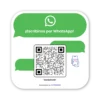 Cartel QR dinámico de acrílico para que te contacten por WhatsApp ideal para empresas, locales, comercios, pymes y negocios físicos con análisis de estadísticas y seguimiento de uso por medio de reportes – Linkeados