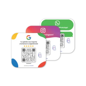 Combo con descuento y en oferta de carteles y Productos personalizables y a medida con QR dinámico de acrílico para multiples usos ideal para campañas de marketing, empresas, locales, comercios, pymes y negocios físicos con análisis de estadísticas y seguimiento de uso por medio de reportes – Linkeados