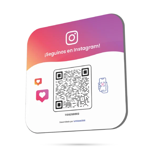 Cartel QR Instagram + 1 mes de Estadísticas GRATIS