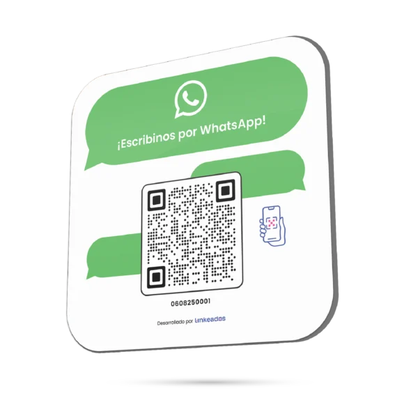 Cartel QR WhatsApp + 1 mes de estadísticas GRATIS