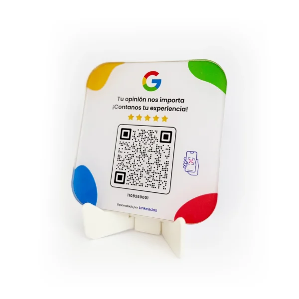 Cartel QR para sumar reseñas en Google