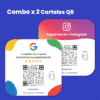 Combo x2 Carteles QR Clásicos a elección