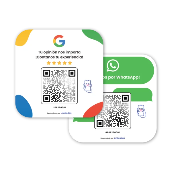 combox2 carteles QR Códigos QR para reseñas de google y WhatsApp