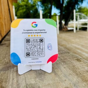 Cartel QR para sumar reseñas en Google