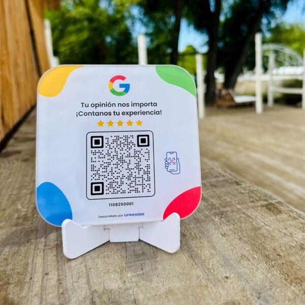 Cartel QR para sumar reseñas en Google