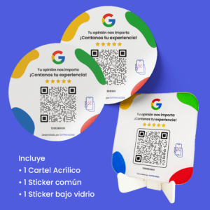 Kit Cartel+Sticker Template Kit de productos QR