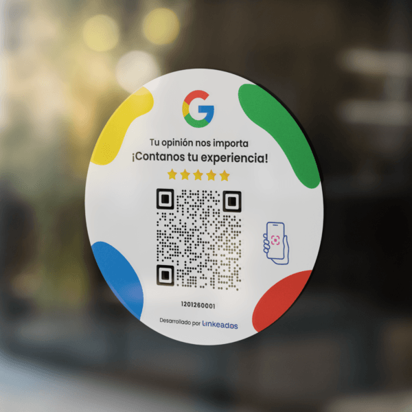 Sticker con QR Google