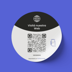 Sticker con QR Sitio Web