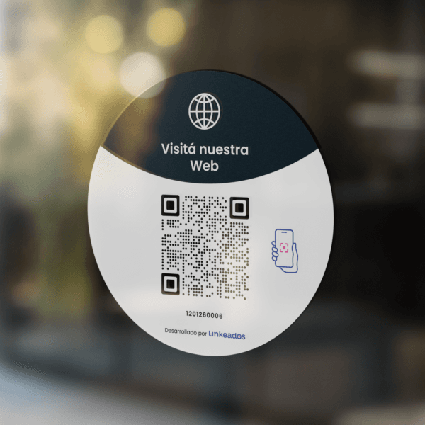 Sticker con QR Sitio Web