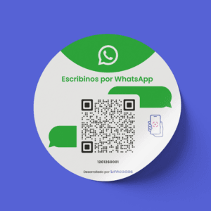 Sticker con QR WhatsApp