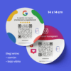 Combo de 2 stickers con QR