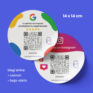 Combo de 2 stickers con QR Combo de 2 stickers con QR